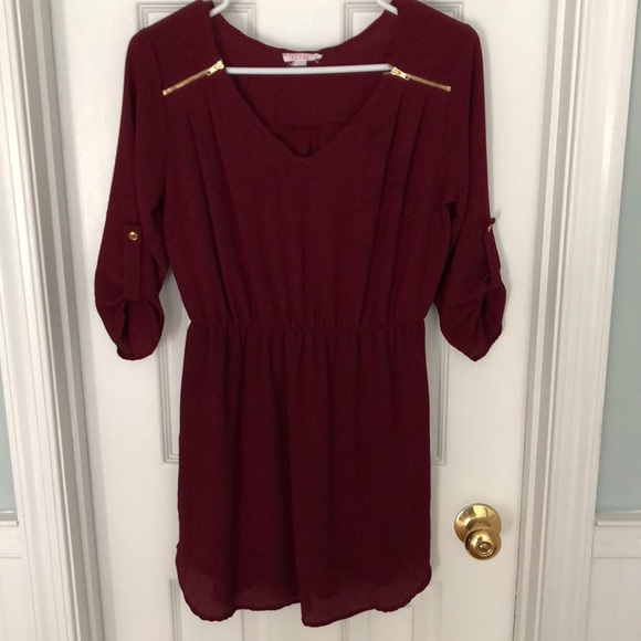 Agaci Dresses & Skirts - 🔴Agaci Burgundy Dress “S”